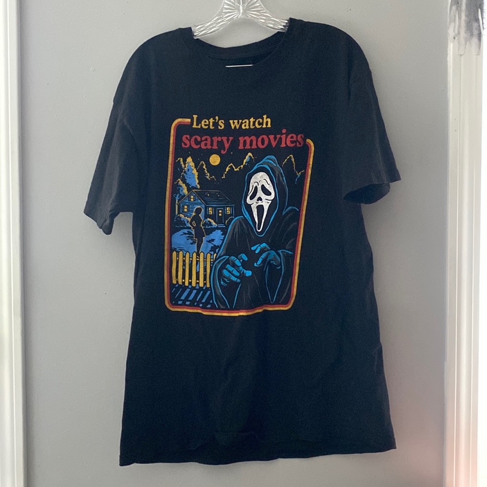Spencer’s let’s watch scary movies T-shirt